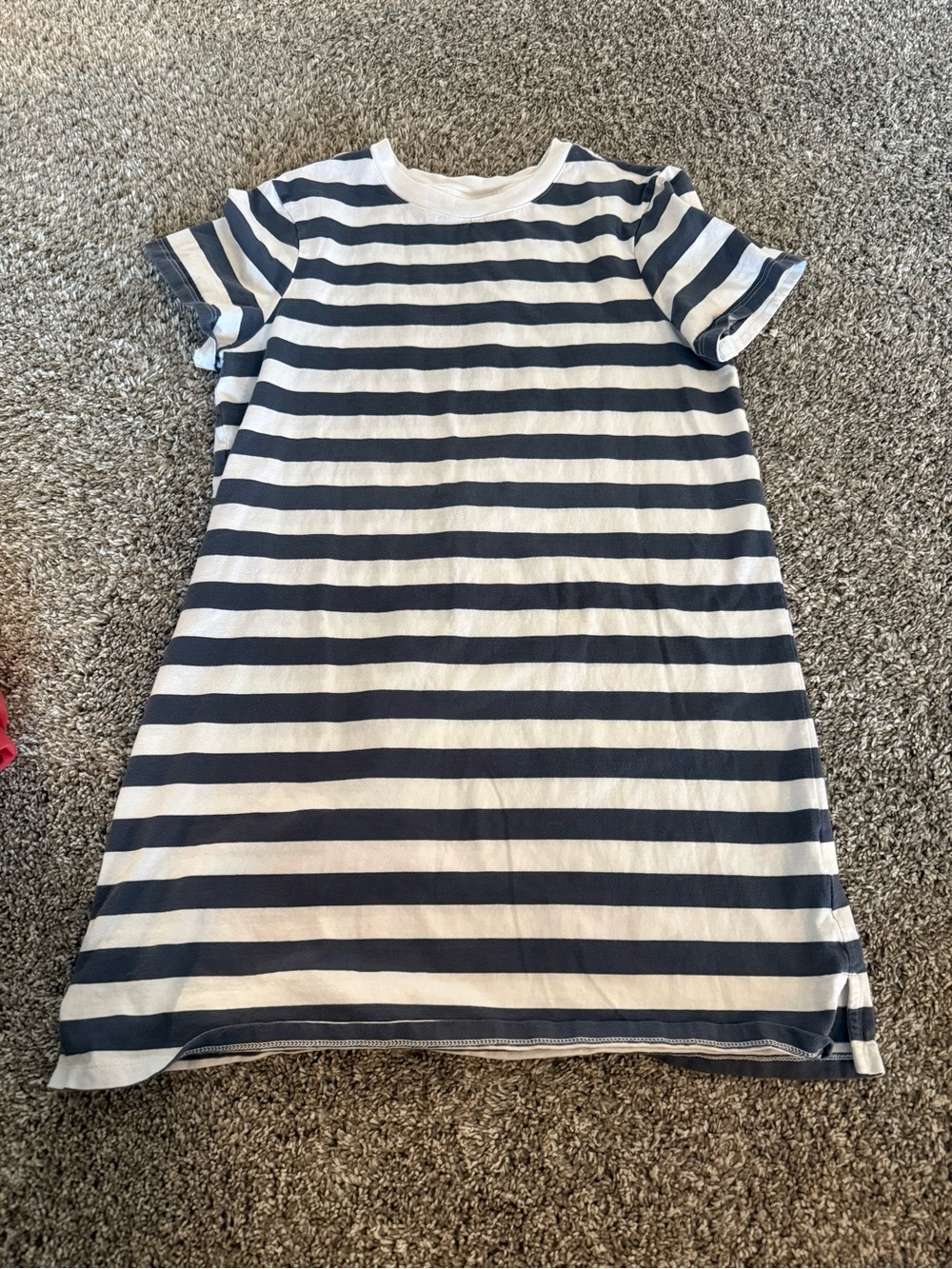 Old Navy Classic Navy and White Striped Womens Dress